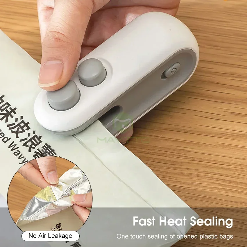Original Mini Sealing Machine | 2-in-1 USB Rechargeable Bag Heat Sealer