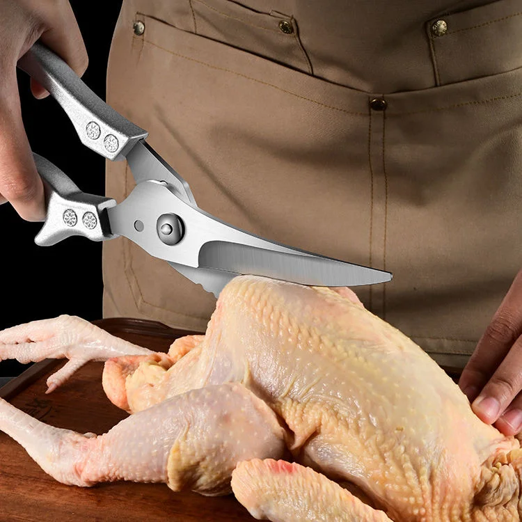 Heavy Duty Stainless Steel Kitchen Scissors | Multi-Functional Chicken Bone Cutting Shears