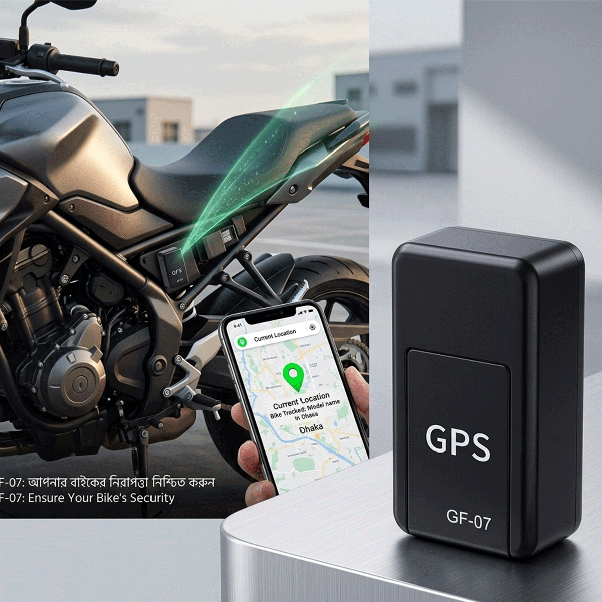 GF07 Mini Portable Magnetic GPS Tracker Device । ম্যাগনেটিক মিনি GPS ট্র্যাকার