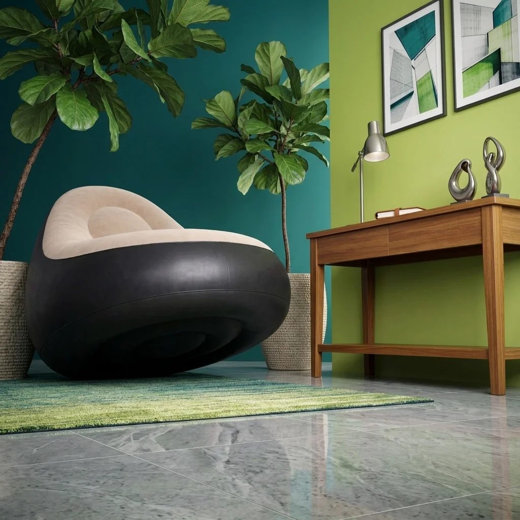 Luxury Inflatable Air Sofa With Foot Stool