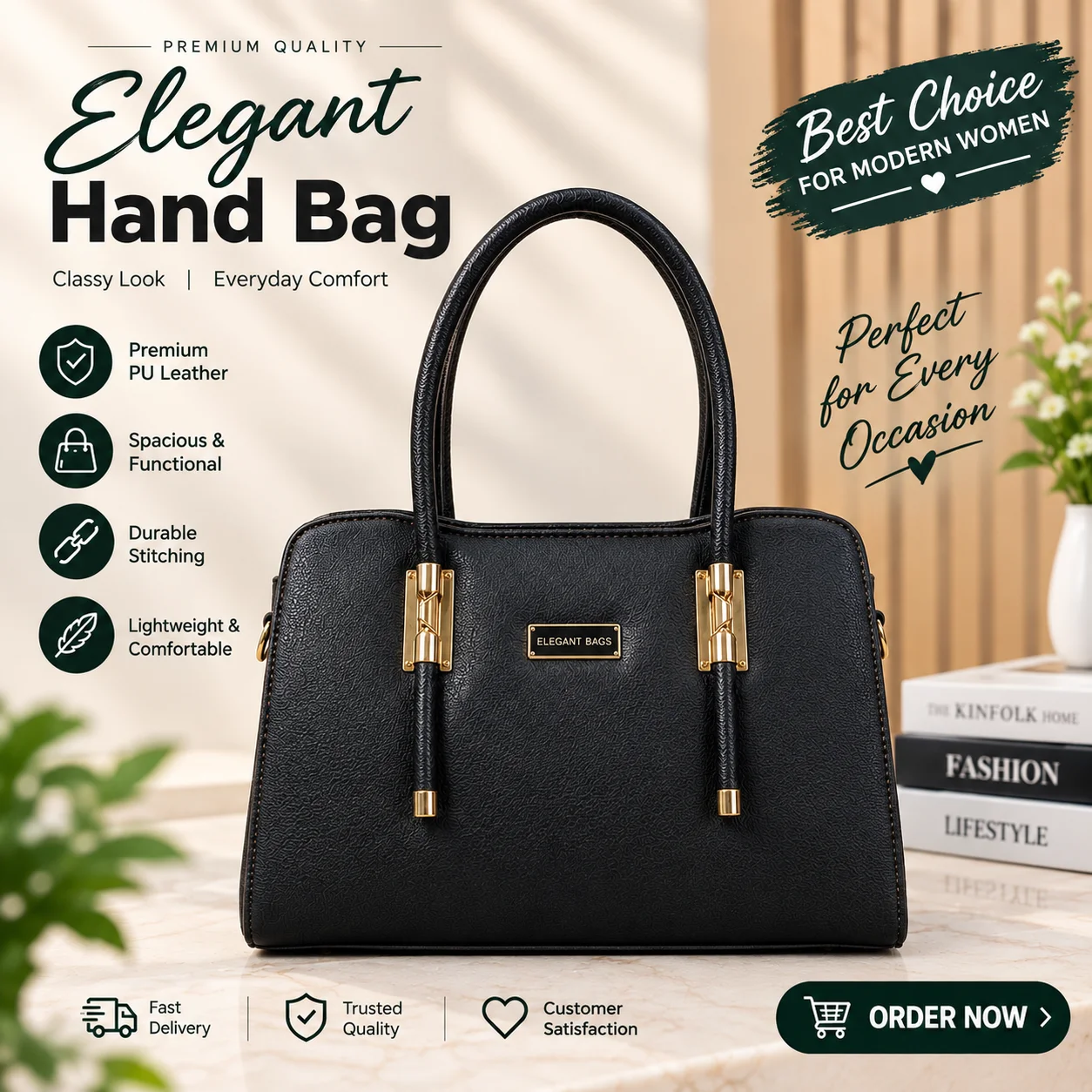 Ladies Bag Black Color