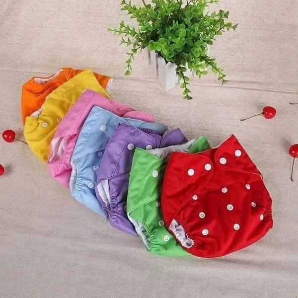 Washable Baby Diaper With Pad(5 Pieces)