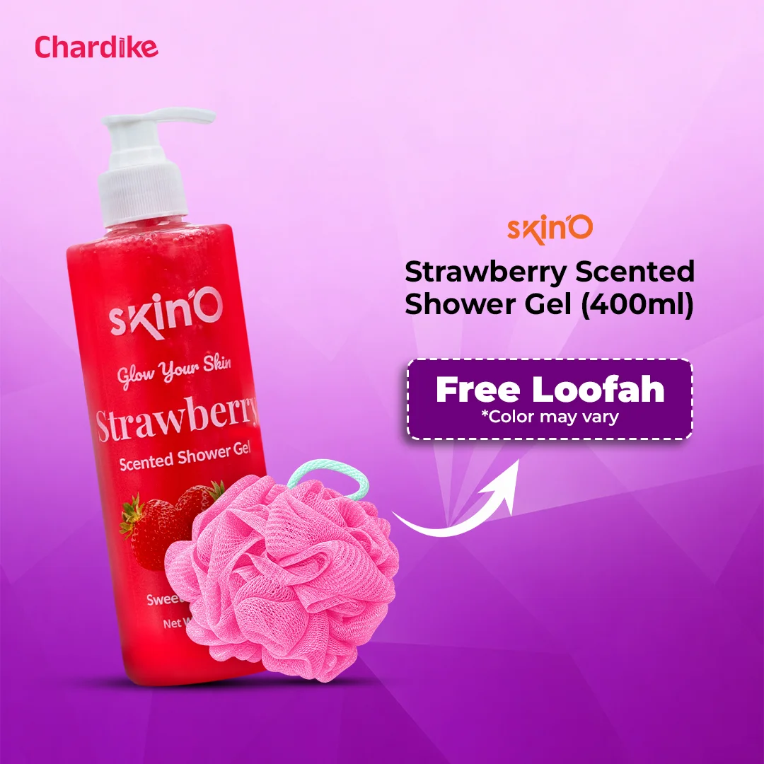skinO Strawberry Scented Shower Gel 400ml