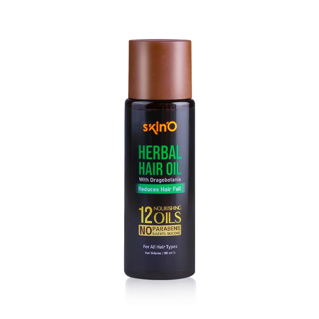 skinO Herbal Hair Oil With Dragobotania Reduces Hair fall 100ml