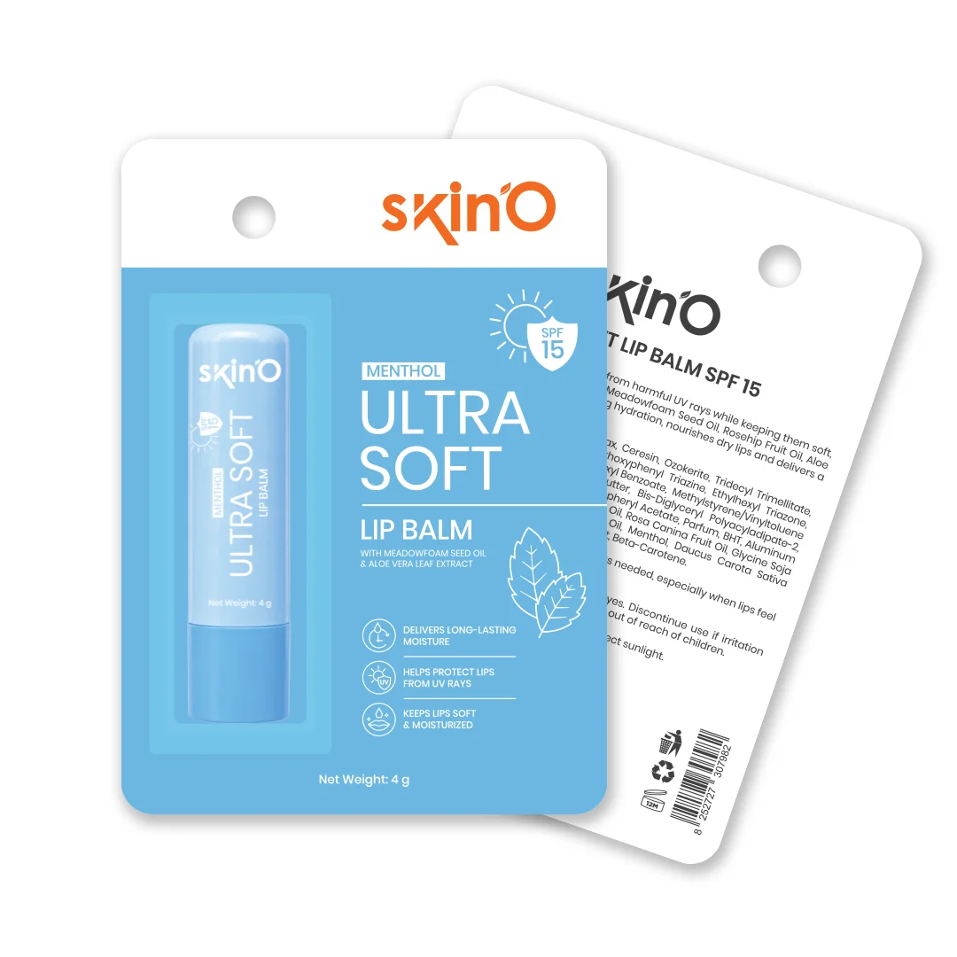 skin'O Ultra Soft Lip Balm SPF 15 (Menthol) - 4g