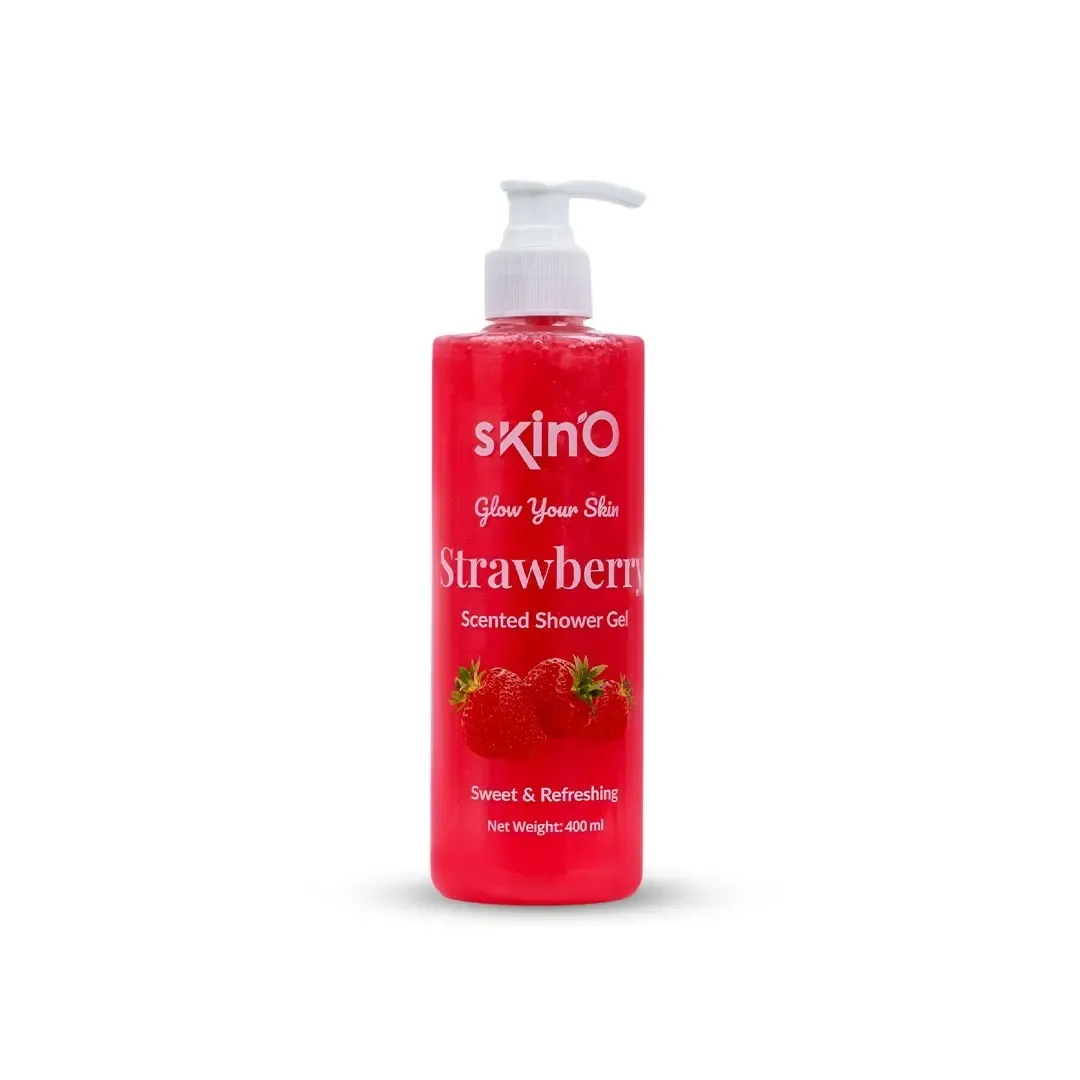 skinO Strawberry Scented Shower Gel 400ml