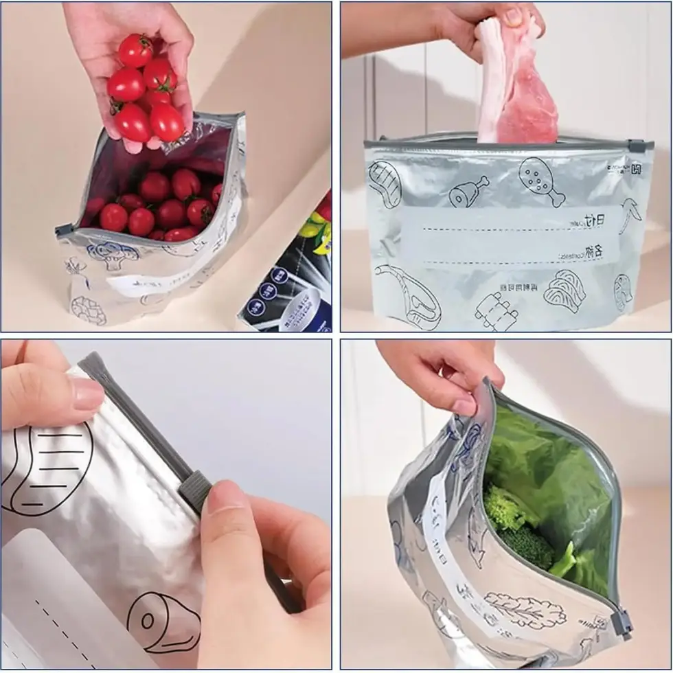 (20 Pcs) Aluminum foil food storage bags