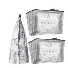 (20 Pcs) Aluminum foil food storage bags