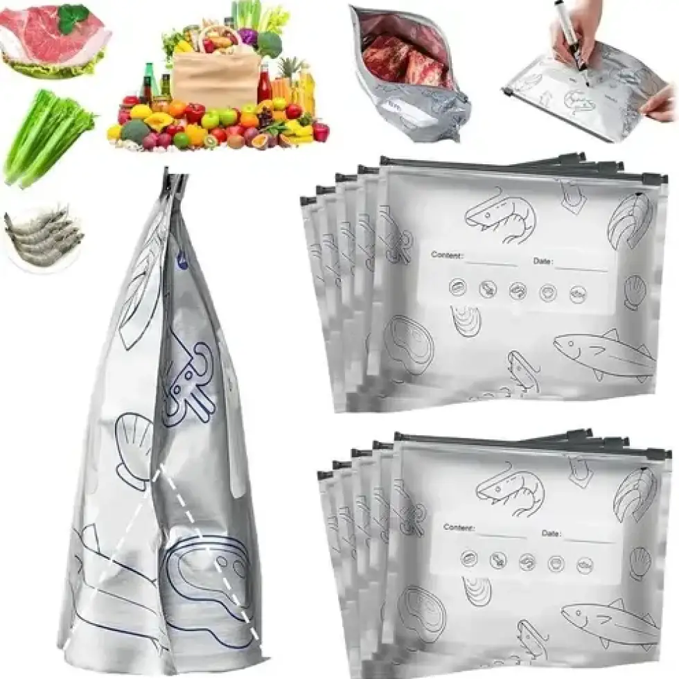 (20 Pcs) Aluminum foil food storage bags