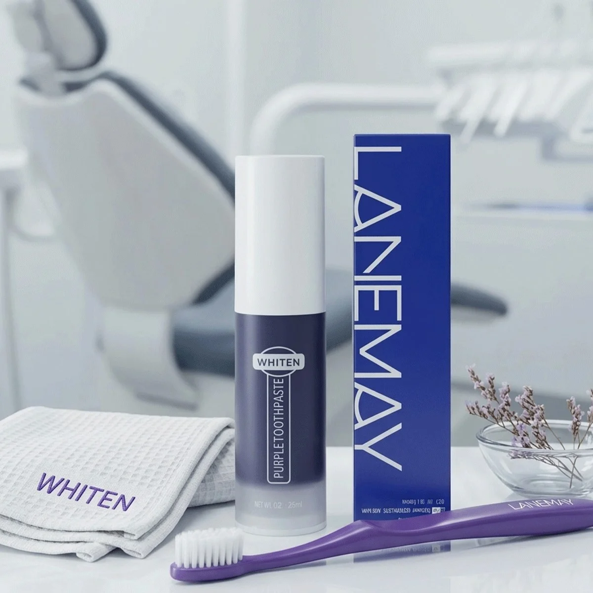 LANEMAY Purple Whitening Toothpaste দাত হবে চক-চকে 