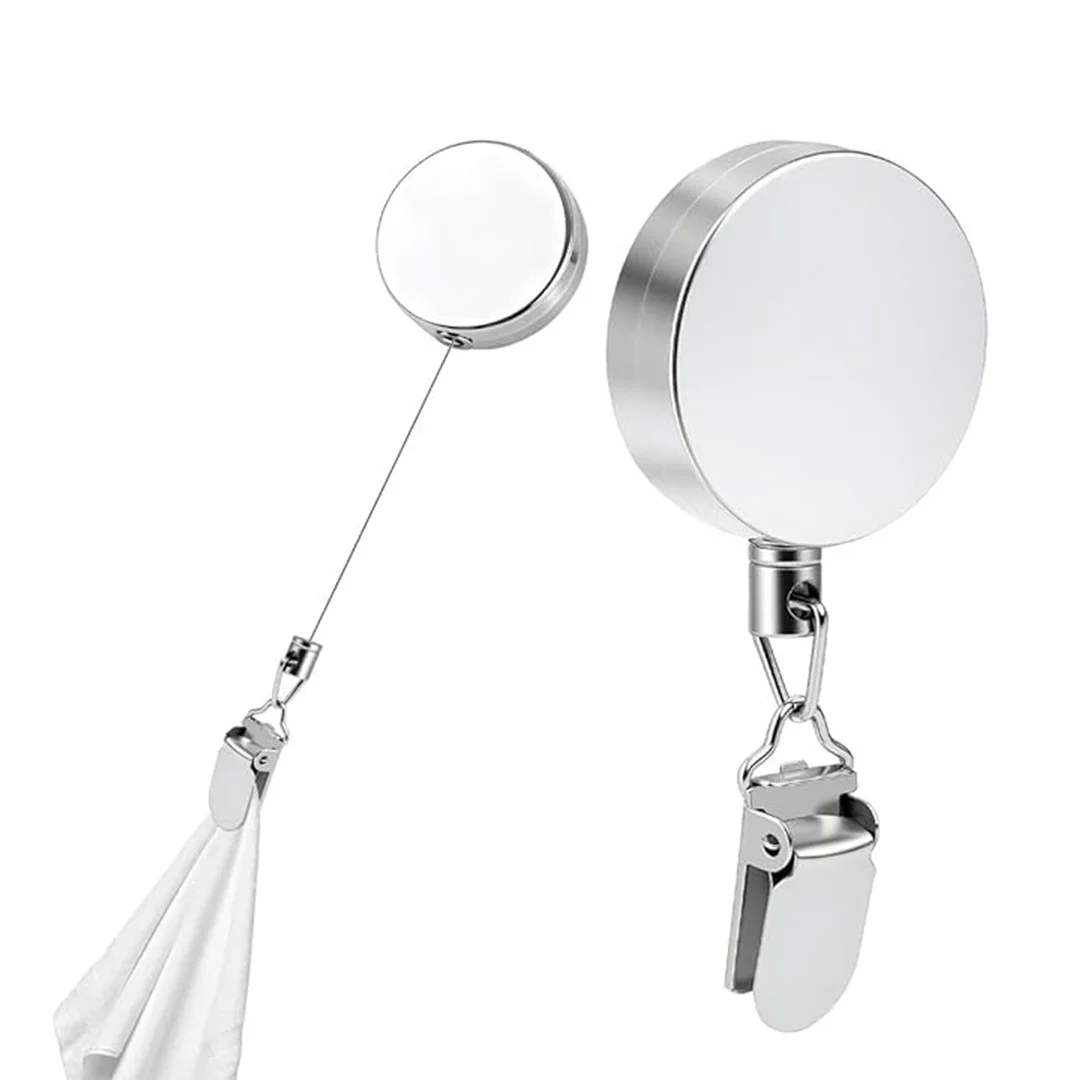 Retractable Towel Clip Holder Retractable Towel Clip Holder