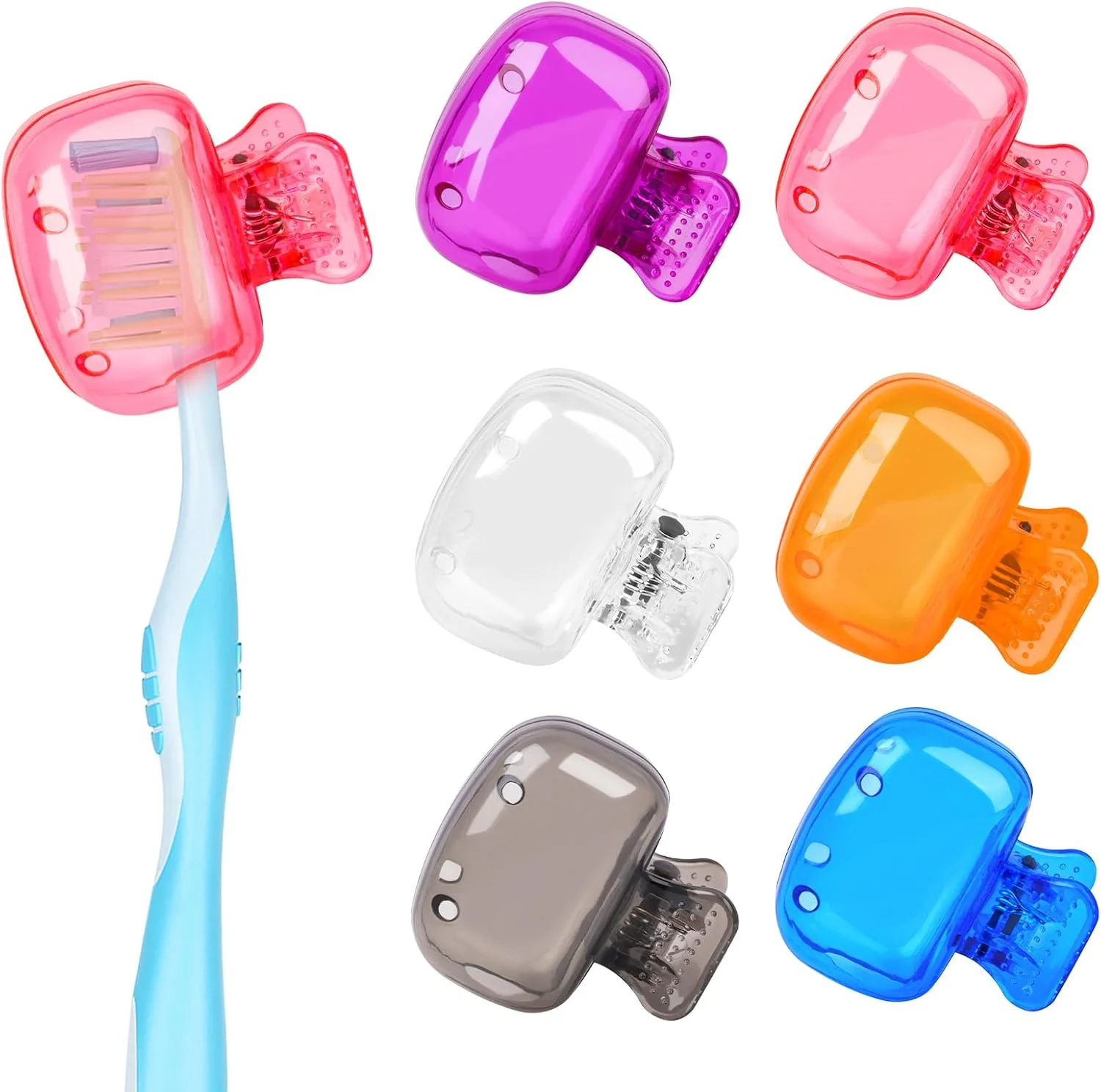 Portable Toothbrush Head Cover (6PCS) Portable Toothbrush Head Cover (6PCS)