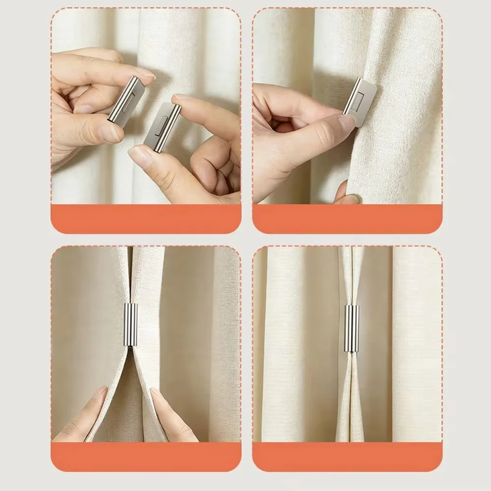 Magnetic Curtain Light-Blocking Clips Magnetic Curtain Light-Blocking Clips