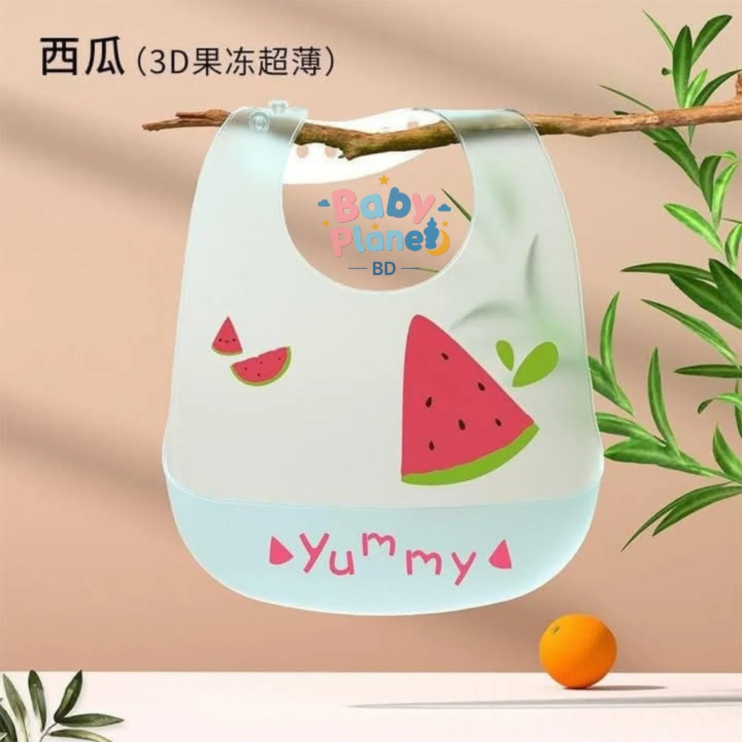 Imported Premium Baby Thin Silicone Bib 10