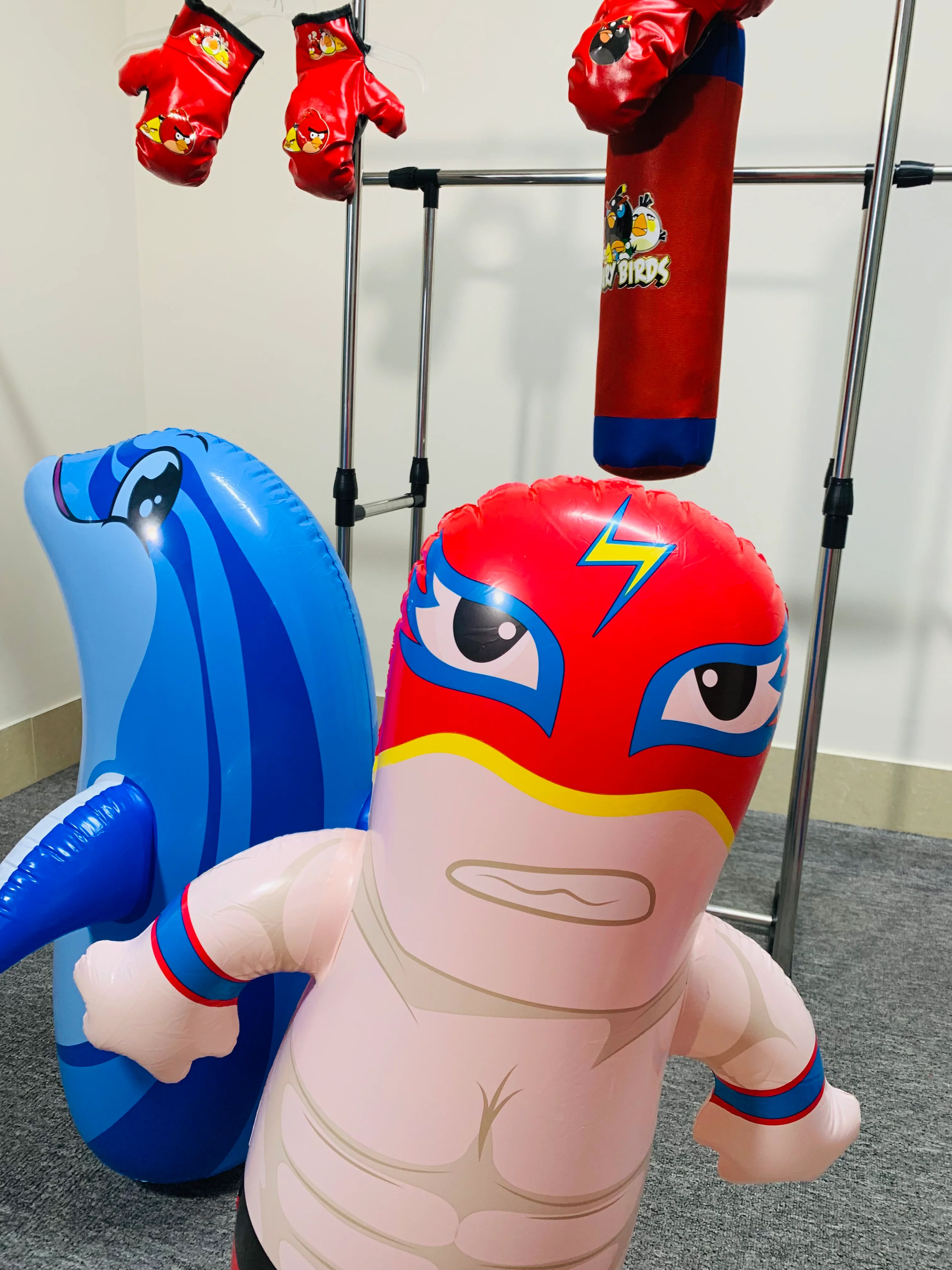 Kids Inflatable Dolphin Punching Bag! 3