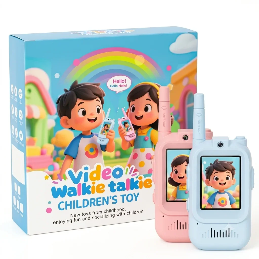 2Pcs Rechargeable Kids Video Walkie Talkie - বাচ্চাদের জন্য ভিডিও কলিংসহ মজার ওয়াকি-টকি 2Pcs Rechargeable Kids Video Walkie Talkie - বাচ্চাদের জন্য ভিডিও কলিংসহ মজার ওয়াকি-টকি