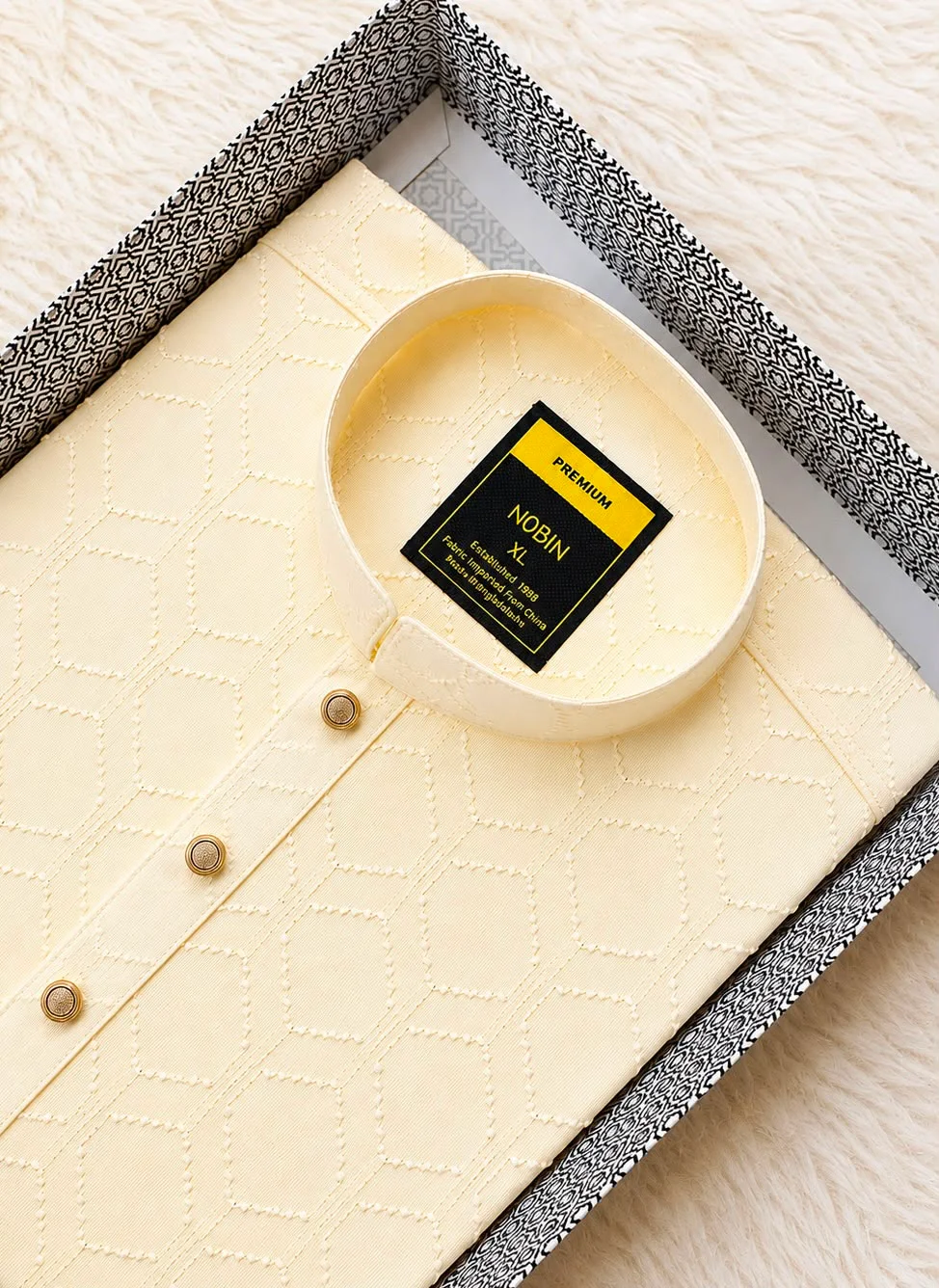 Premium Burberry Cotton Panjabi-07