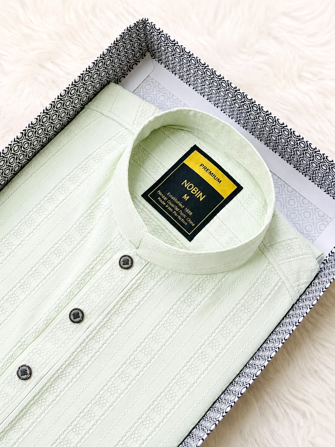 Premium Burberry Cotton Panjabi-12