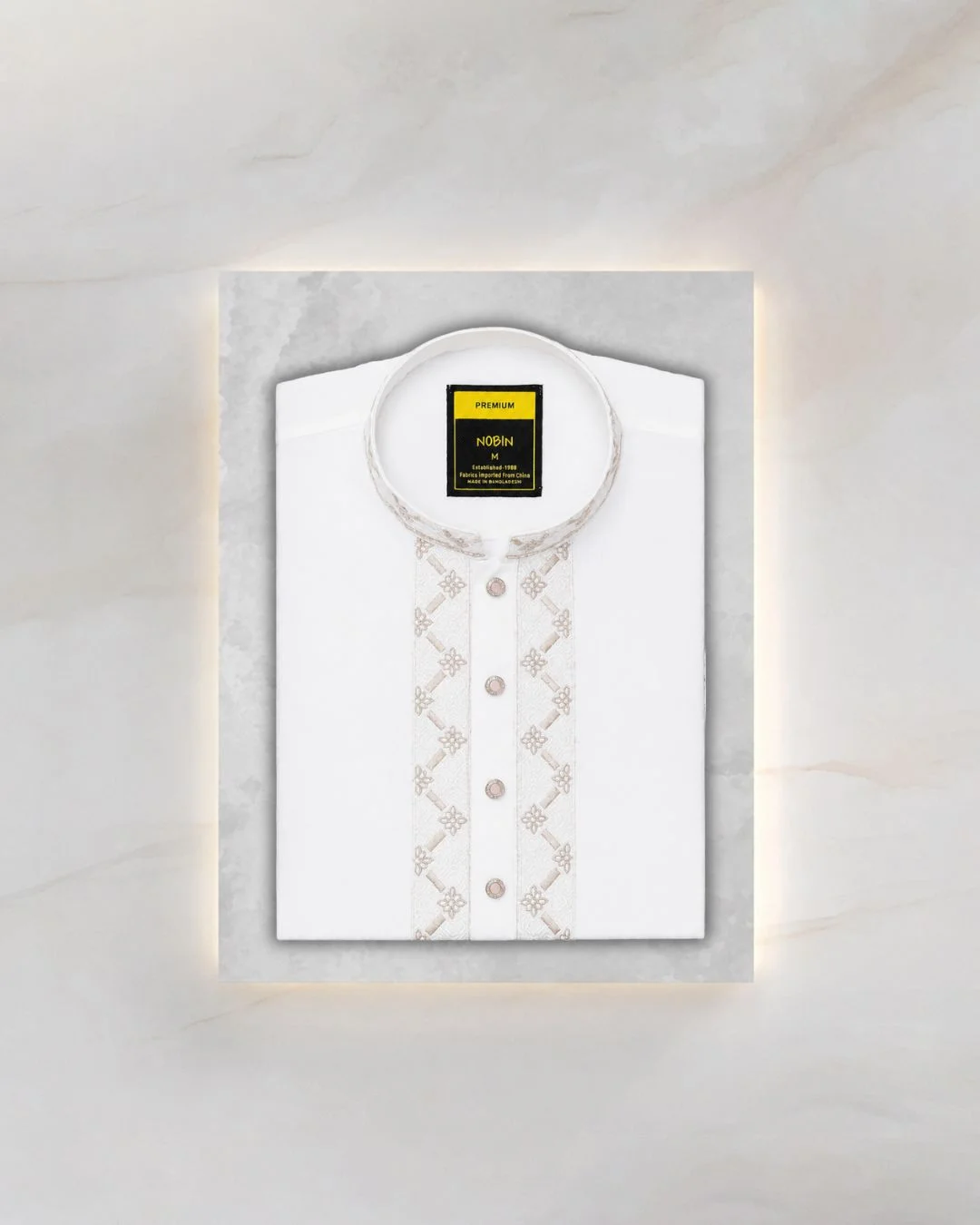White Embroidered Panjabi - 03