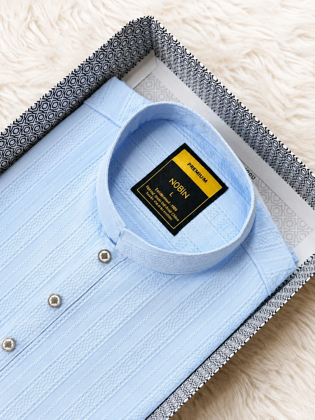 Premium Burberry Cotton Panjabi-14