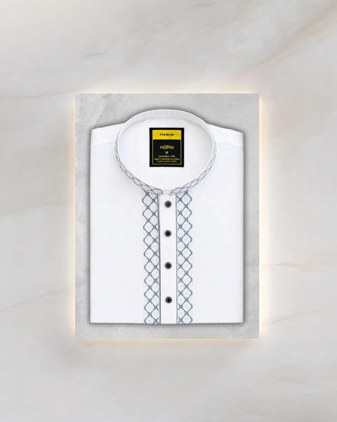 White Embroidered Panjabi - 05