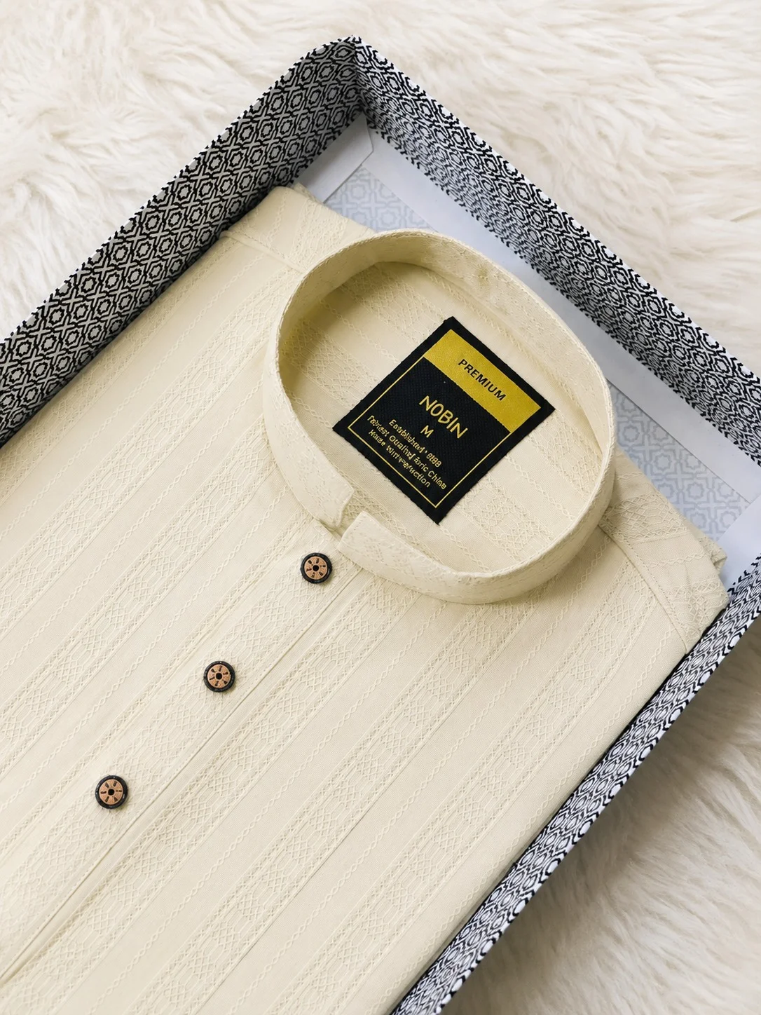Premium Burberry Cotton Panjabi-11