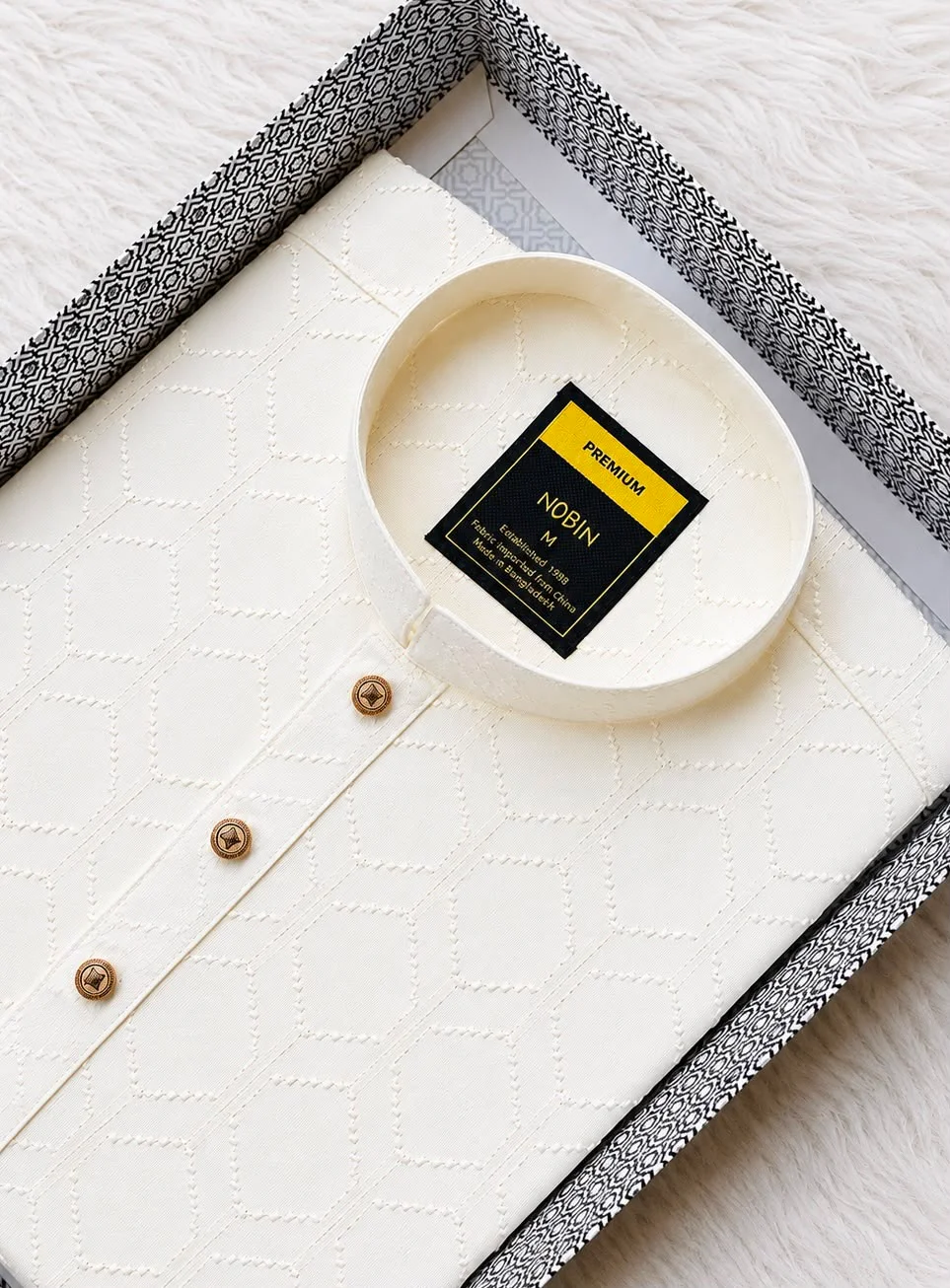 Premium Burberry Cotton Panjabi-06