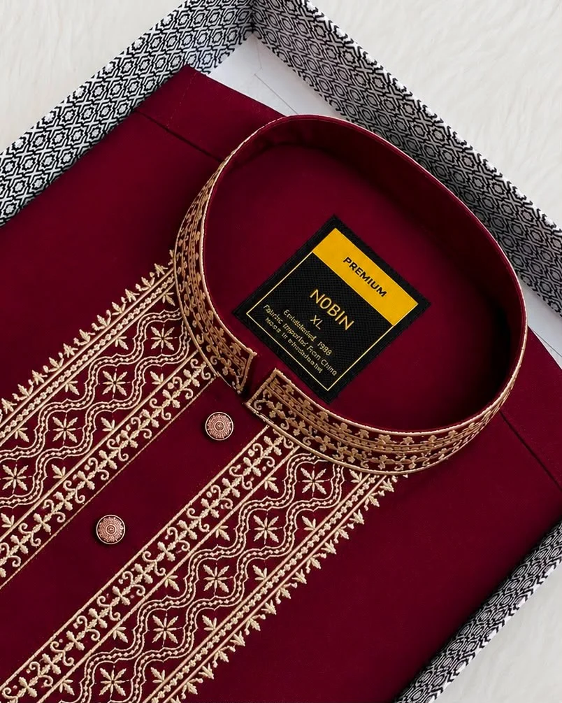 Special Maroon panjabi-01 Special Maroon panjabi-01