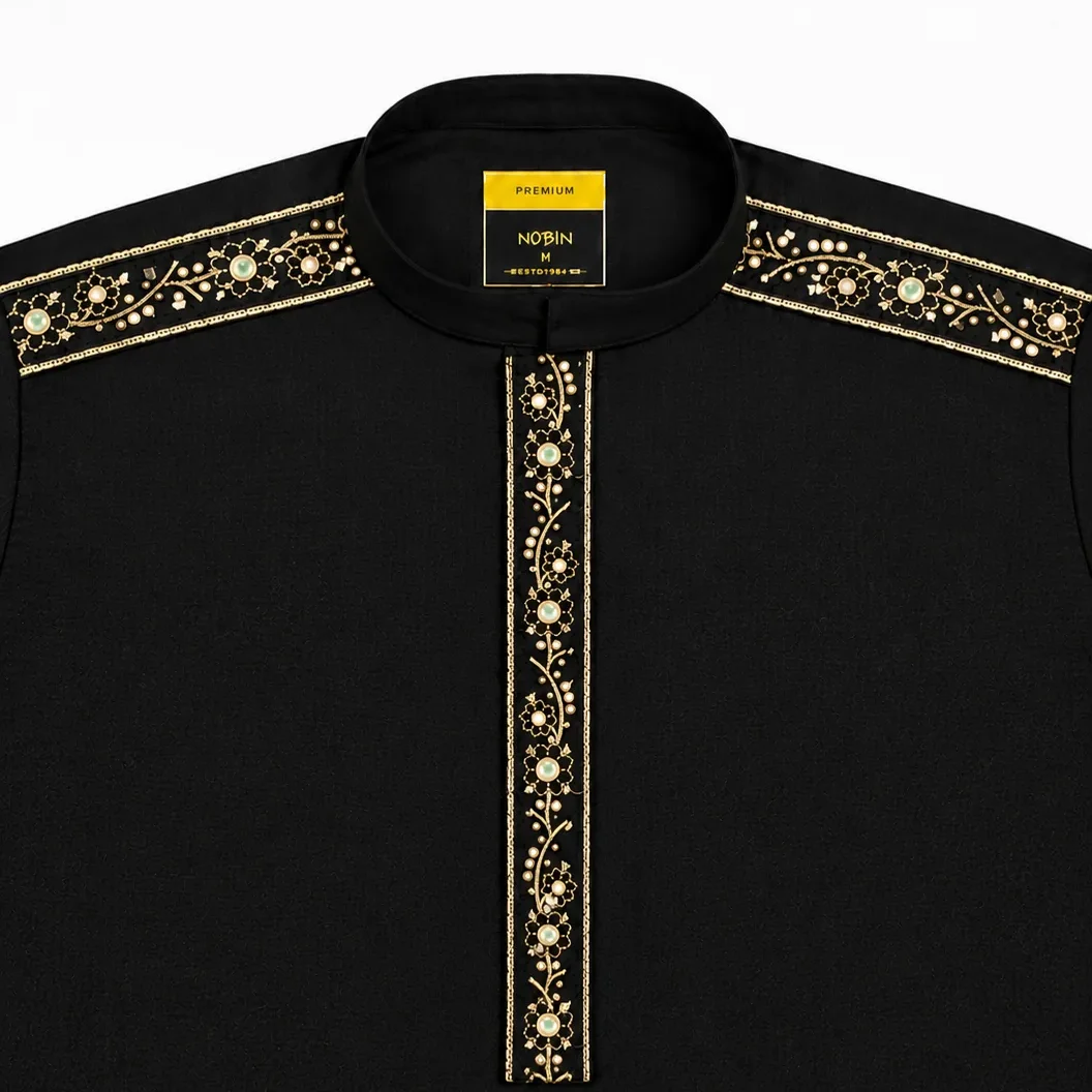 New Arrival Black Panjabi - 02 New Arrival Black Panjabi - 02