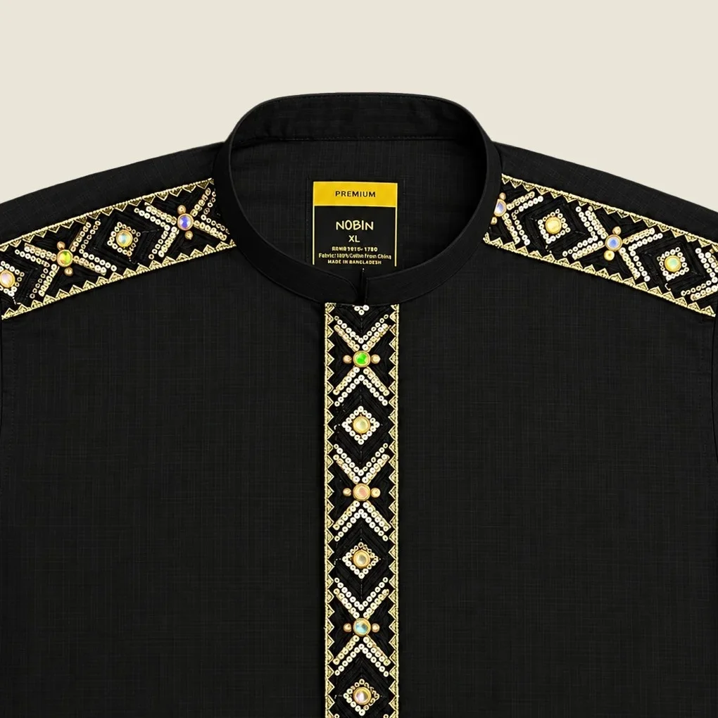 New Arrival Black Panjabi - 01 New Arrival Black Panjabi - 01
