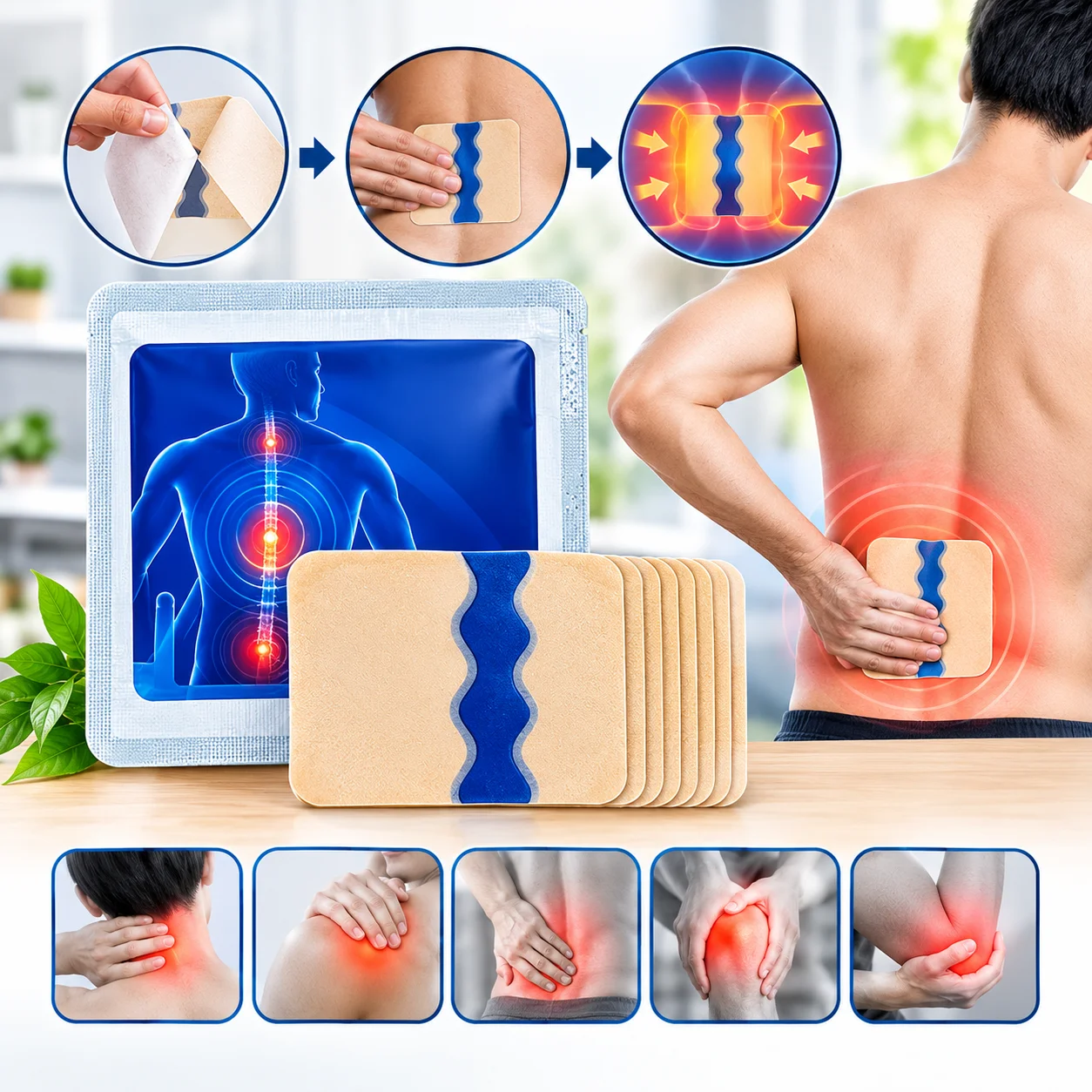 	 Japanese Herbal Pain Relief Patch – 21 Pieces Pack