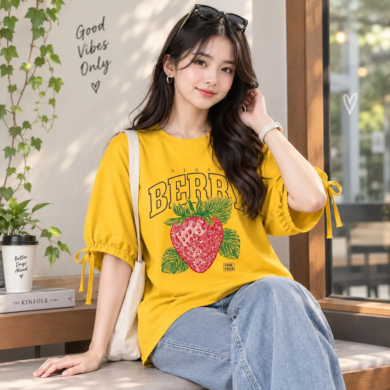 Women’s Oversized Two Hand Lace Totally Unique Berry Yellow | TREE Women’s Oversized Two Hand Lace Totally Unique Berry Yellow | TREE