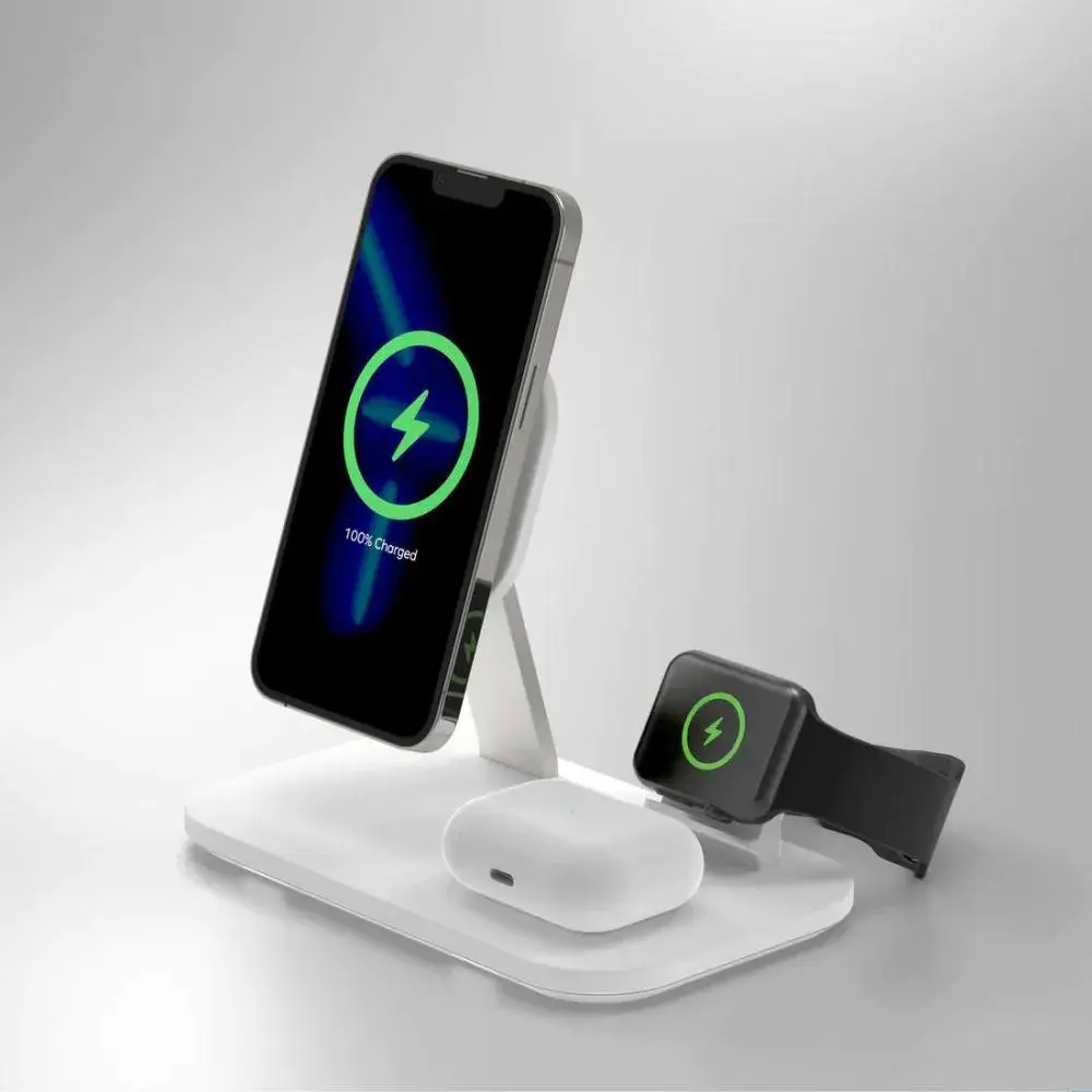 MOMAX UD26 Q.Mag Pro3 3 in 1 Wireless Charging Stand