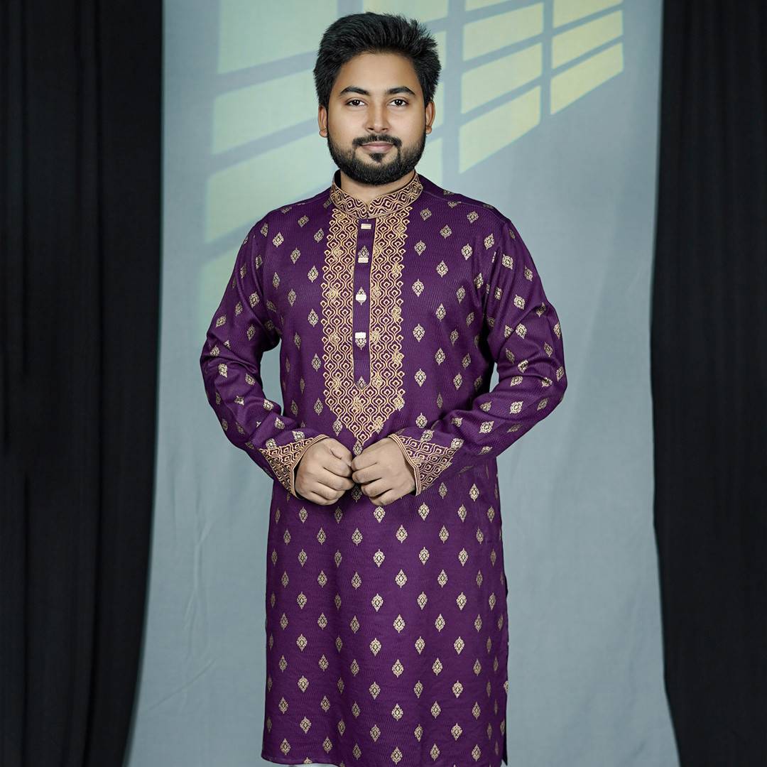 পার্পেল কালার পাঞ্জাবী | Purple color Punjabi