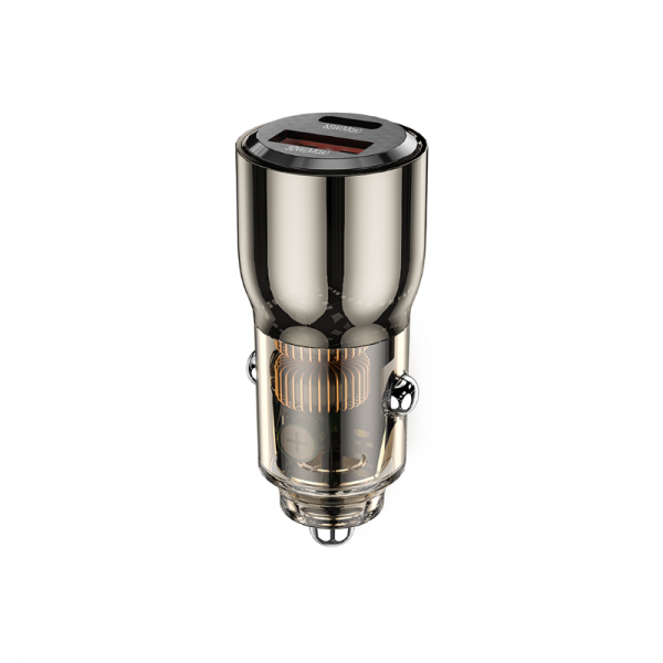 WIWU WI-QC012 95W PD+QC Kirsite Geek Fast Car Charger with USB and Type-C WIWU WI-QC012 95W PD+QC Kirsite Geek Fast Car Charger with USB and Type-C