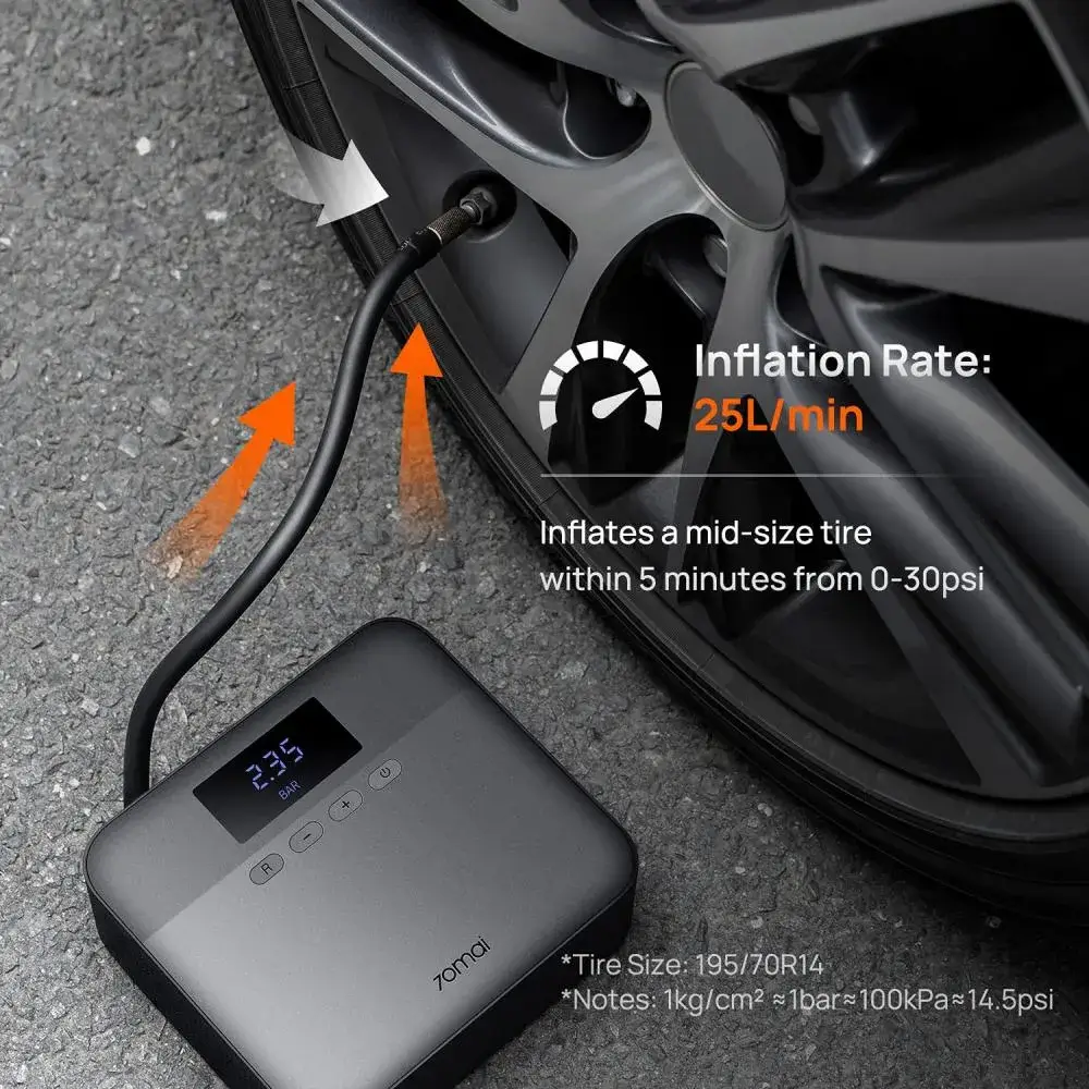 Xiaomi 70mai Lite 12V Mini Car Air Compressor