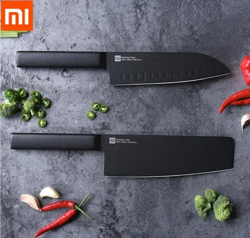 Xiaomi Huohou Cool Black 2-Piece Non-Stick Stainless Steel Knife Set Xiaomi Huohou Cool Black 2-Piece Non-Stick Stainless Steel Knife Set