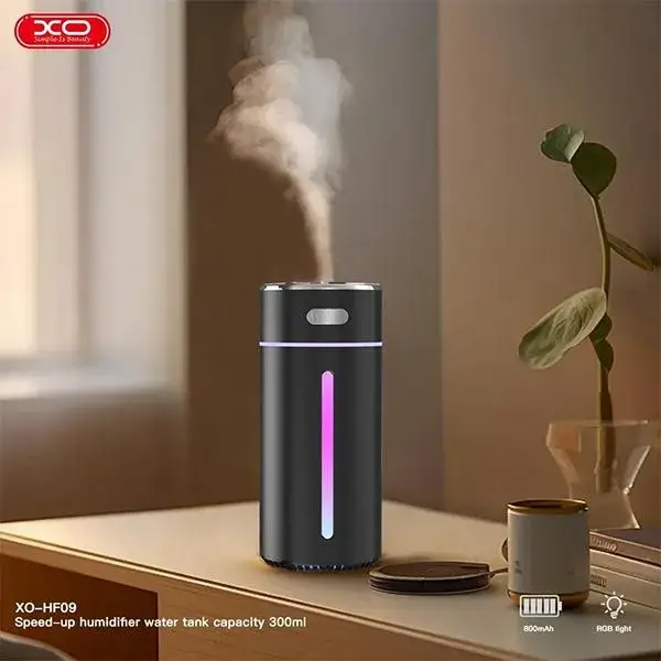 XO HF09 Portable Air Diffuser & Humidifier with RGB Light (300ml)